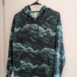 Fabletics Esmi Hoodie Crystal Waves Size XS Green Pullover